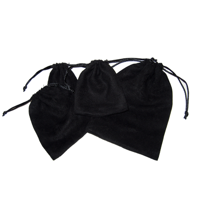 Faux Suede Drawstring Bags